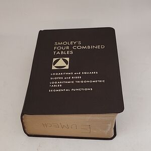 Vintage 1971 Smoley's Four Combined Tables  Book